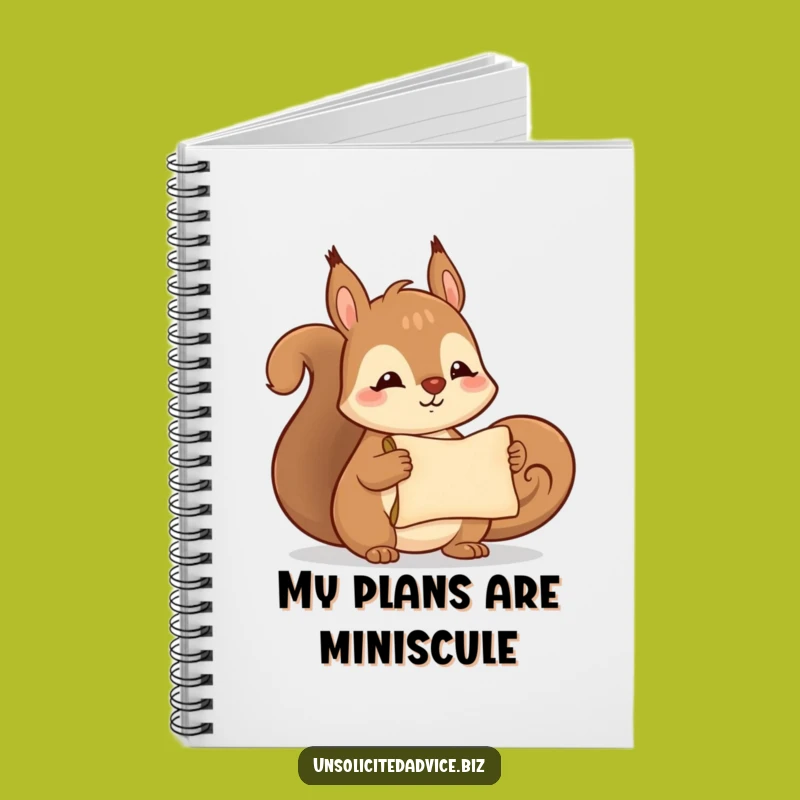 Funny Squirrel Scroll Notebook: Jot Down Secrets & Ideas