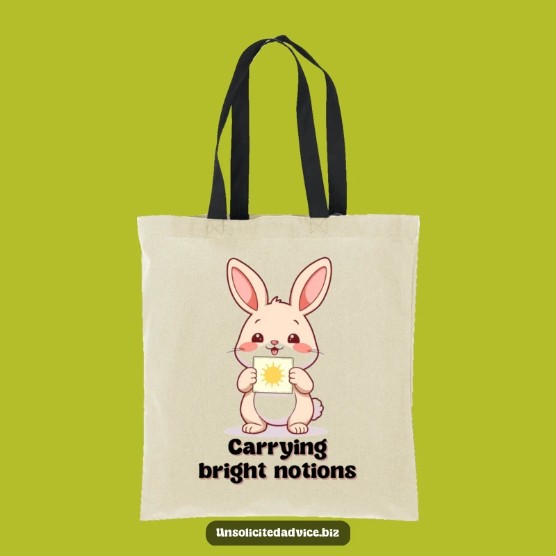 Funny Rabbit Diagram Tote Bag: Carry Your Brilliant Ideas